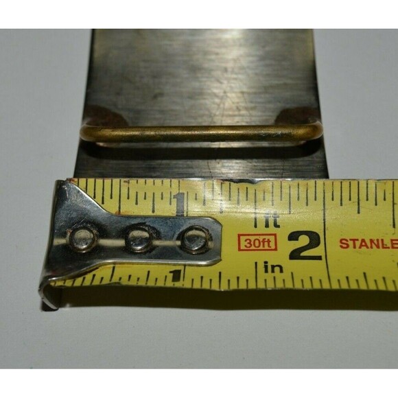 Vintage Freemasons Silver Tone Custom Monogram AWM Belt Buckle Rare - Picture 5 of 5